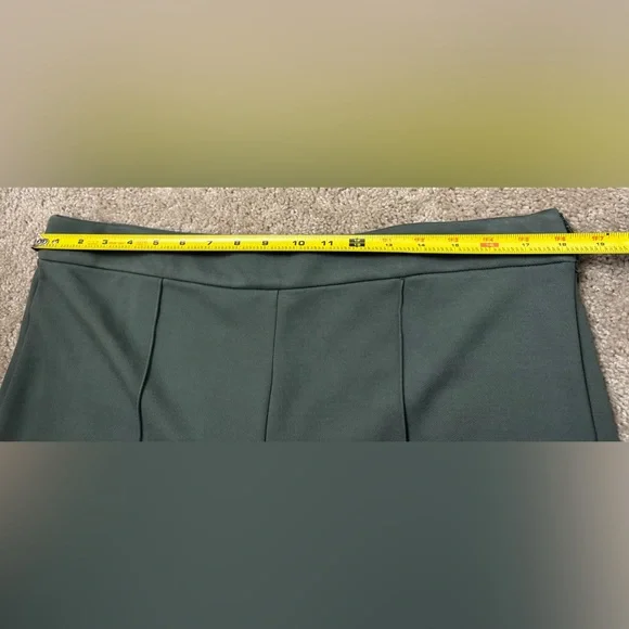 NWT Ann Taylor Sage Green Knit Wide Leg Crop Pants Trousers 16 - Picture 7 of 8